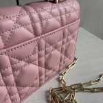 Top-tier Dior lambskin quilted woc bow bowknot bag chain cross-body messenger bag phone bag 22*11
