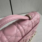 Top-tier Dior lambskin quilted woc bow bowknot bag chain cross-body messenger bag phone bag 22*11
