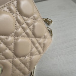 Top-tier Dior lambskin quilted woc bow bowknot bag chain cross-body messenger bag phone bag 22*11