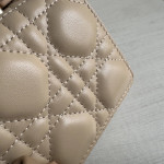 Top-tier Dior lambskin quilted woc bow bowknot bag chain cross-body messenger bag phone bag 22*11