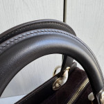 Top-tier Dior Daffa bag, suede and CD matte leather classic diamond pattern handbag, cross-body shoulder bag, 24*16