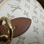 Imported fabric, steel hardware, LV monogram, sand dune color, color-blocked leather, small size 25cm, pillow bag, handbag, shoulder bag