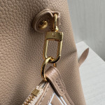 Top-level LV classic dune-colored vintage handbag NF beach bag women's bag, featuring flower material and cowhide patchwork, double-sided design, mother-daughter bag, women's shopping bag, shoulder handbag, medium size 32*29