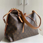 New LV yellow leather patchwork carryall messenger bag, single shoulder bag PM, crossbody bag, large size 39*30*15, small size 29*12*24