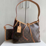 New LV yellow leather patchwork carryall messenger bag, single shoulder bag PM, crossbody bag, large size 39*30*15, small size 29*12*24