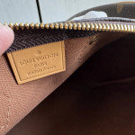 LV nano large sp 20cm aged yellow leather patchwork leather phone bag Boston bag mini pillow bag messenger bag