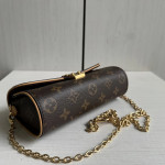 LV classic monogram yellow leather mini chain crossbody bag with lock clasp, camille style, phone bag, single shoulder crossbody bag, 20*10